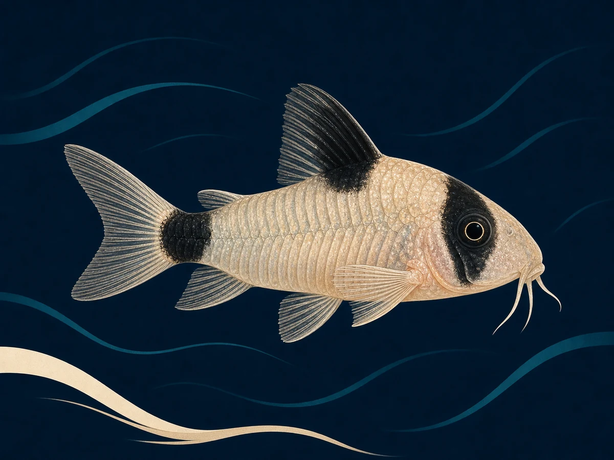 Stylized illustration of Panda Cory