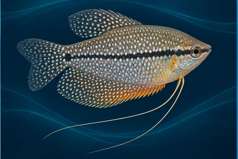 Illustration of Pearl Gourami