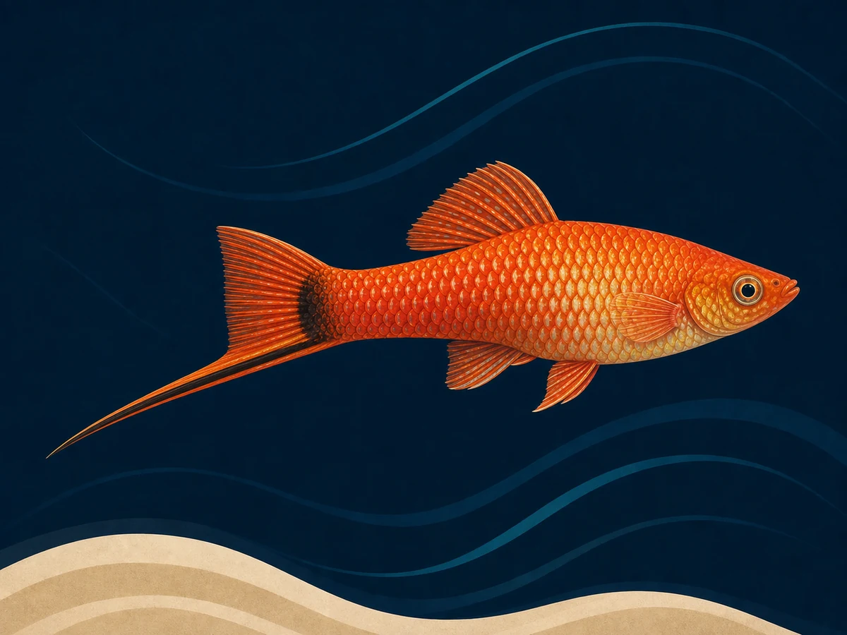 Stylized illustration of Swordtail